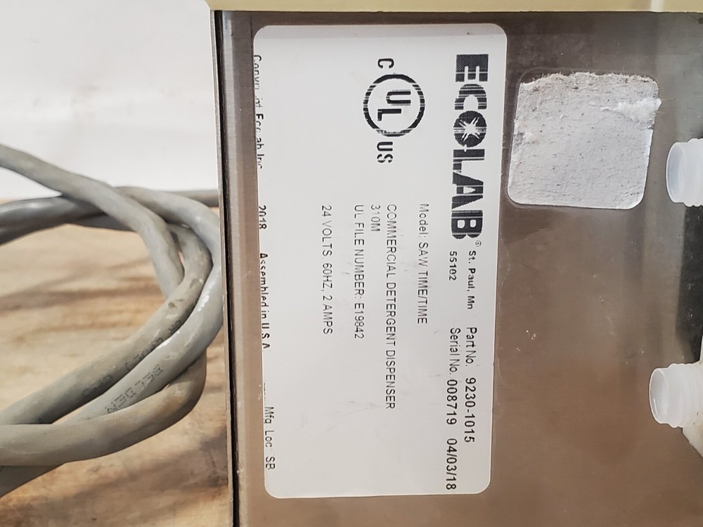 Ecolab 92301015 Soil A Way Time/Time Controller - Untested