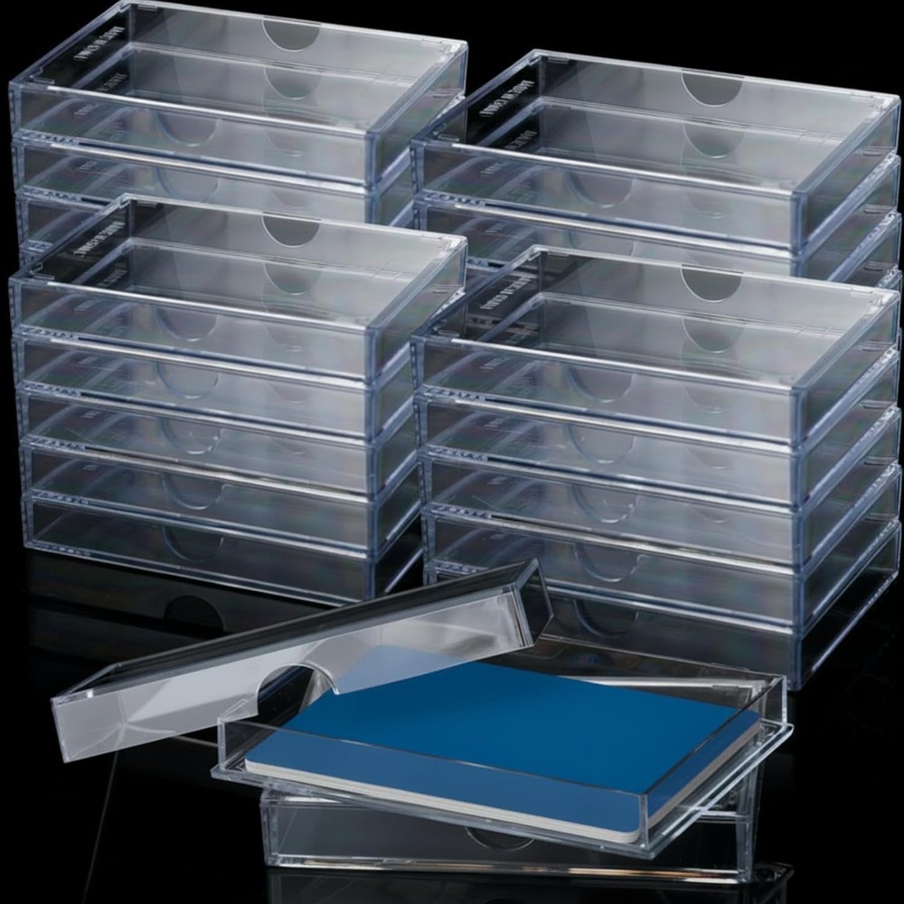 10 Pack of 25 Count 2-Piece Plastic Box Deck Case Card or Booklet Holder