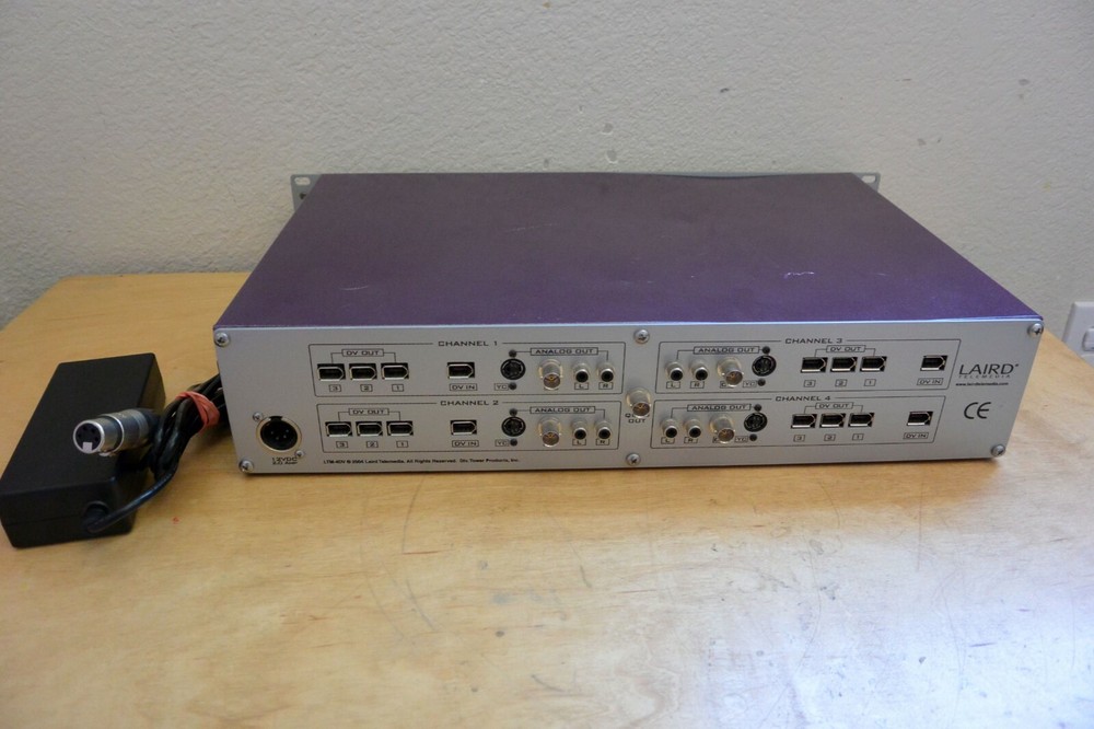 LAIRD LTM-4DV 4-CHANNEL HEAD END (QUAD) DV TRANSCODER MEDIA CONVERTER DECODER