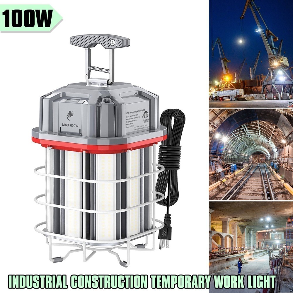 100W LED Temporary Work Light Constructions Linkable High Bay Work Lamp -15000LM