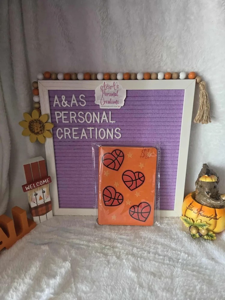 Basketball heart notebook