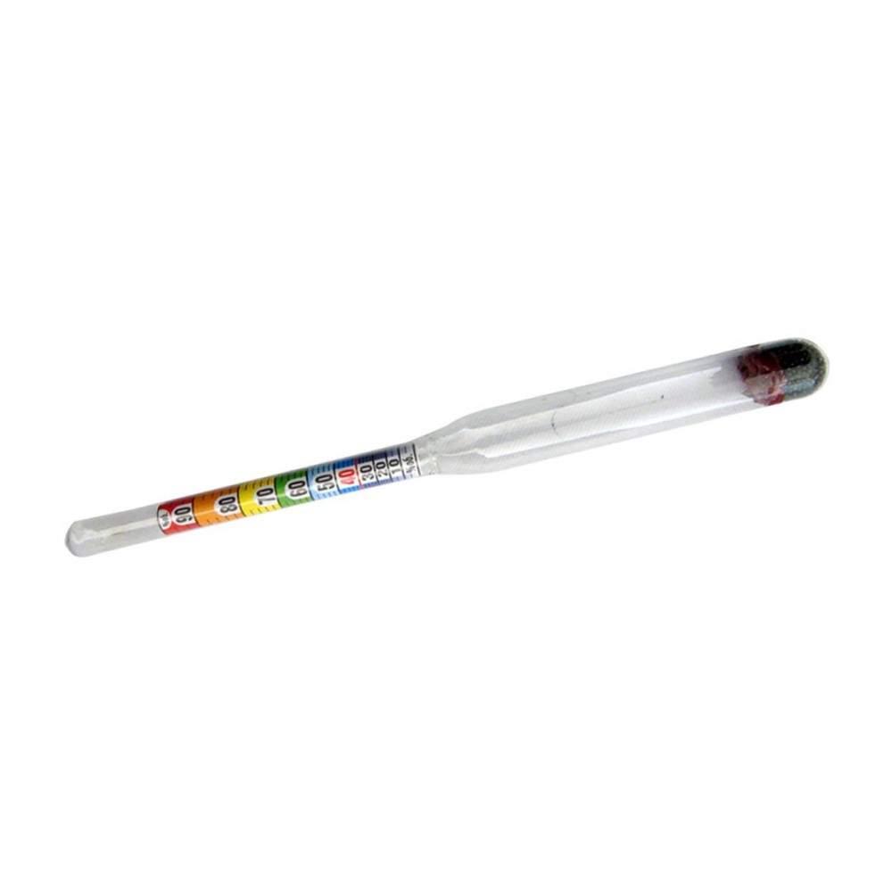 Alcohol Meter 0-96% Specific Gravity Hydrometer for Beer Wine Making Kit Set