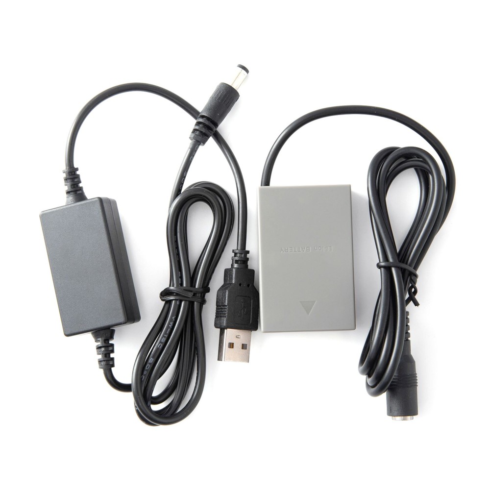 2A-4A BLS1 BLS5 DC Coupler Dummy Battery with USB Cable for Olympus USB