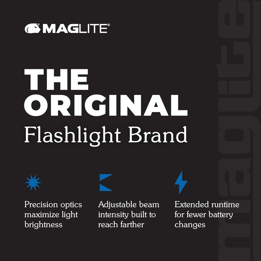 MagLite Mini Incandescent Flashlight AAA Compact Water-Resistant Black