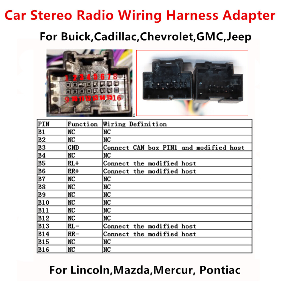 For Chevrolet|Malibu 08-12 Aftermarket Car Stereo Radio Wiring Harness Adapter