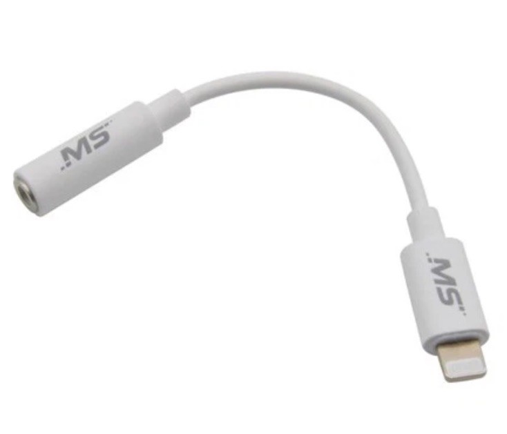 2 X Mobile Spec MB12280 Usb Charging Cables~Lightning Adapters 3.5mm Cable White