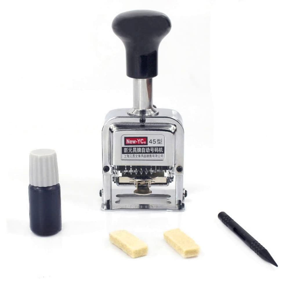 Self Inking Number Stamp 7 Digits Automatic Numbering Machine Metal Number St...