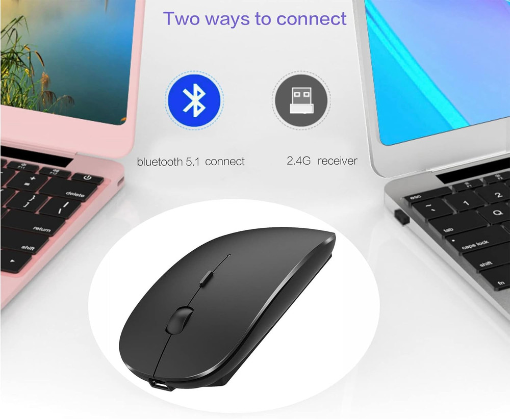 Bluetooth Wireless Mouse for Laptop Mac Macbook Ipad Macbook Air Macbook Pro Pc