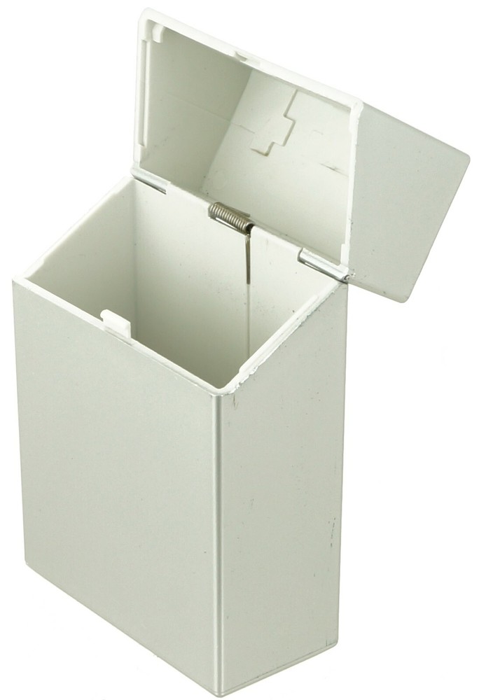 3 Pack King Size Push-to-Open Plastic Cigarette Case Solid Color Design