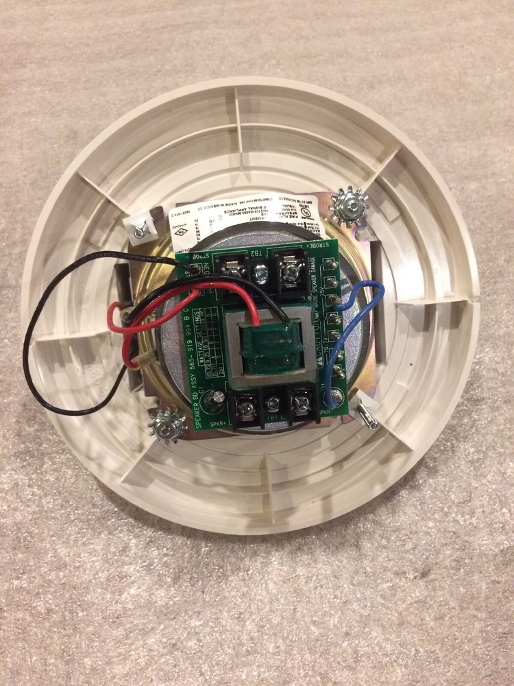 SIMPLEX 4906-9255 - S/V Addressable Multi-Candela Ceiling Mount Strobe - White