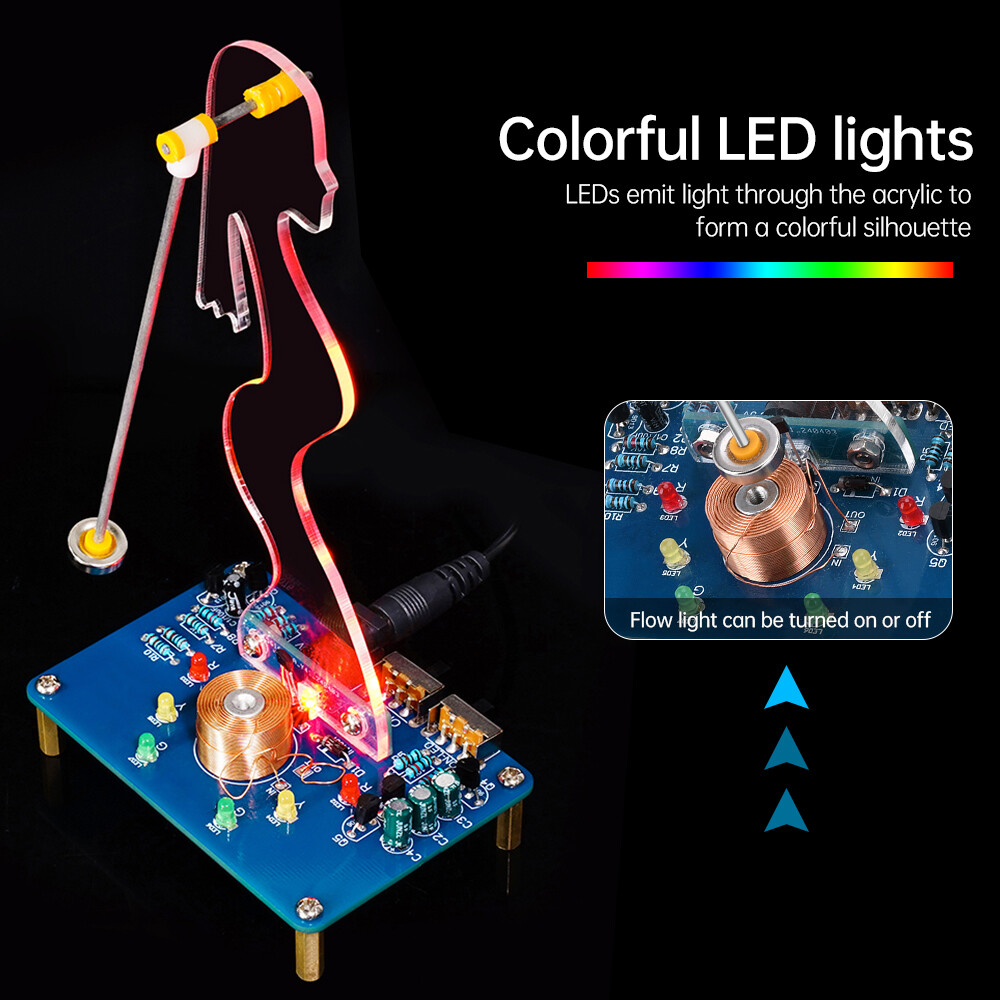 DIY LED Electronic Swing Kit Electromagnetic Swing Induction Teaching Welding