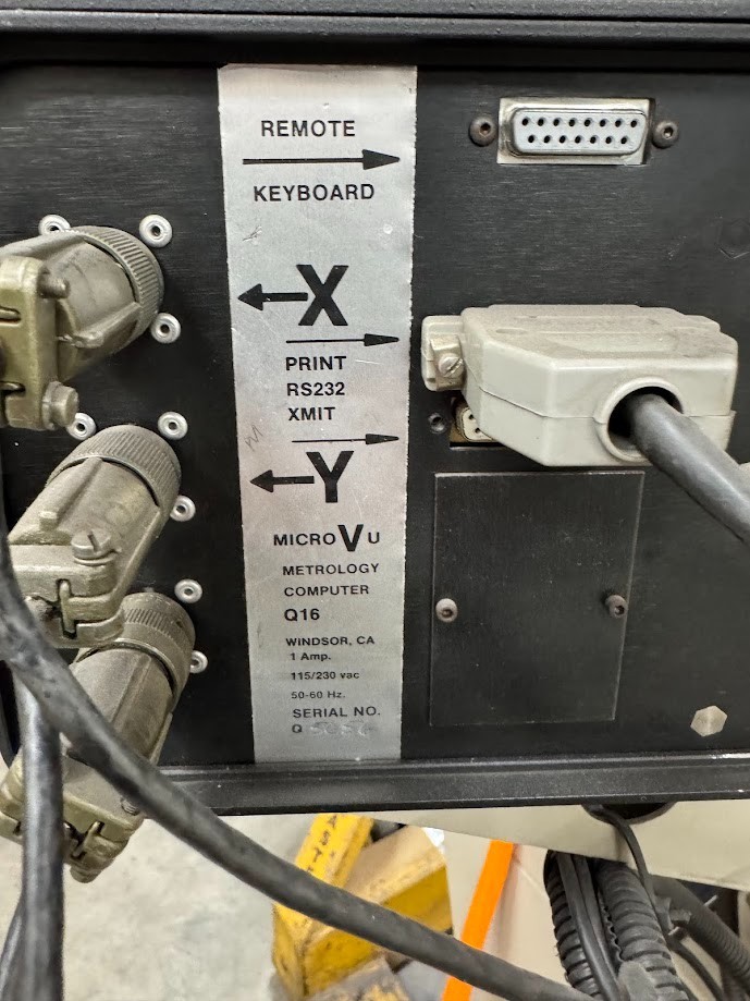 MicroVu Optical Comparator Model S 14A Micro Vu Edge detector