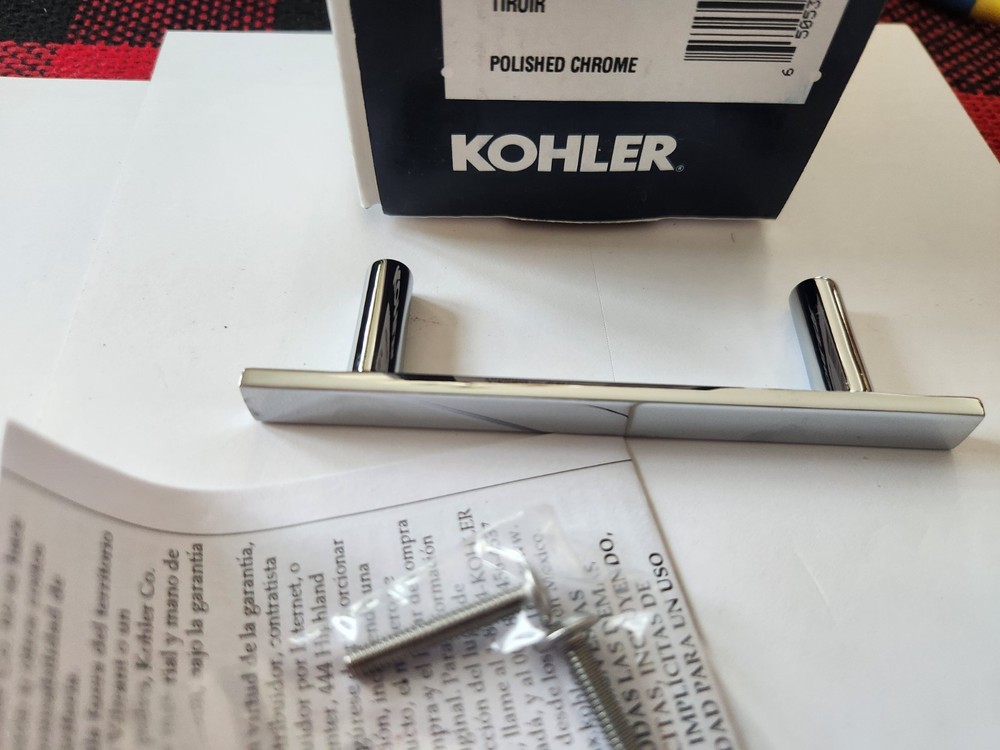 Kohler K-14386-CP Stillness 3 Inch Drawer Pull