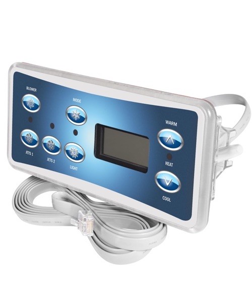 for Balboa 53189, VL701S Topside Control Panel with 7-Button VS510SZ Controllers