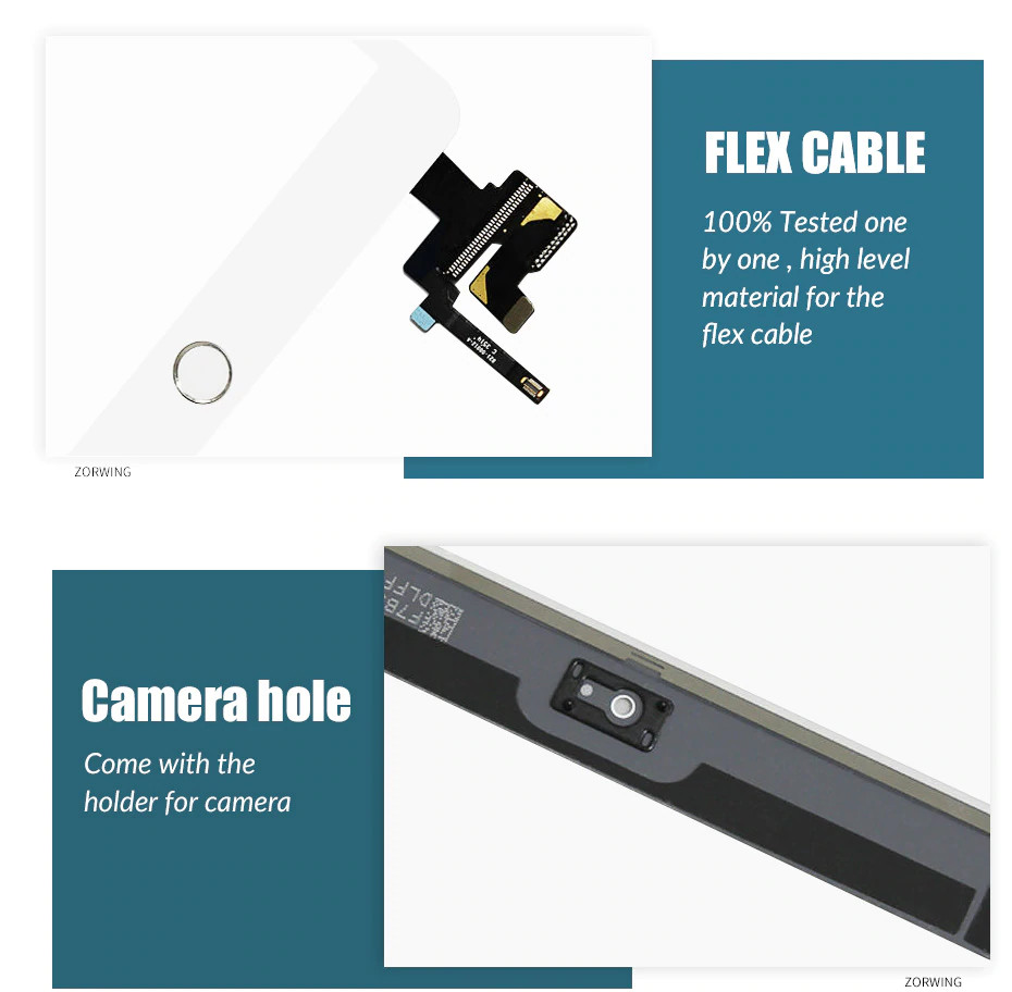 Touch Screen Glass Replacement Part For iPad Mini 3 With Home Button Installed