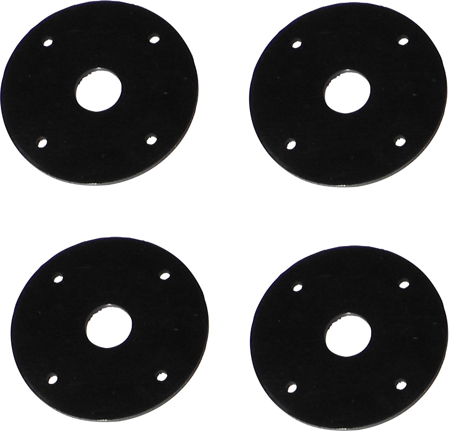 Black Scuff Plates Plastic Hood Pin Plates 4 Pack
