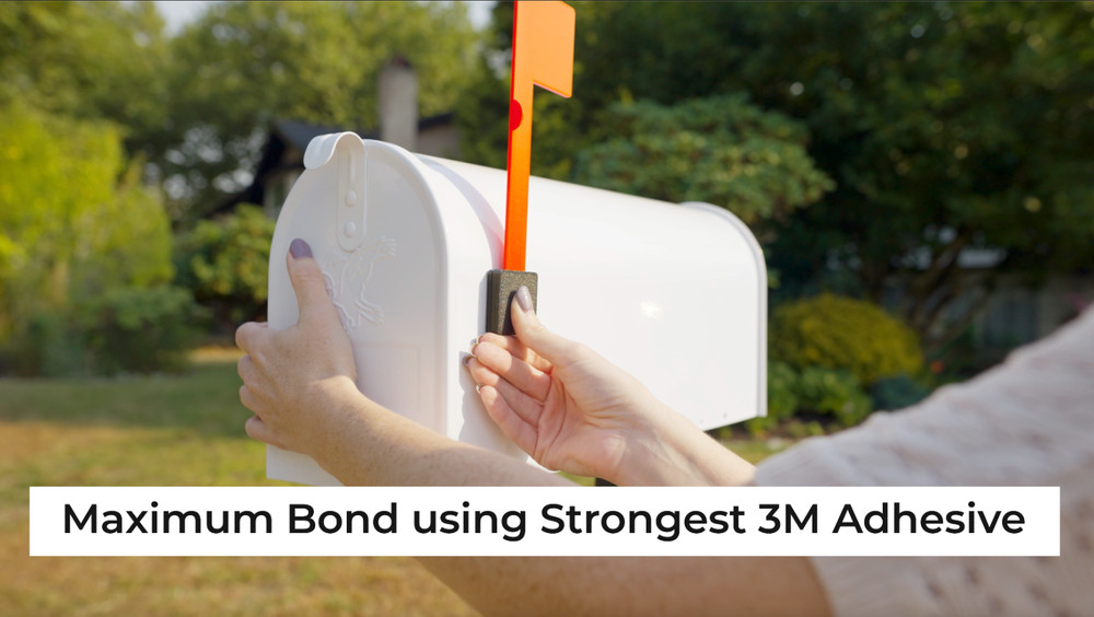 Weatherproof Mailbox Flag Replacement - 2 Pack, No Tools Needed, Strong Adhesive