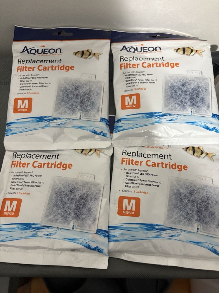 Aqueon Replacement Filter Cartridges MEDIUM 4 Pack Free Shipping