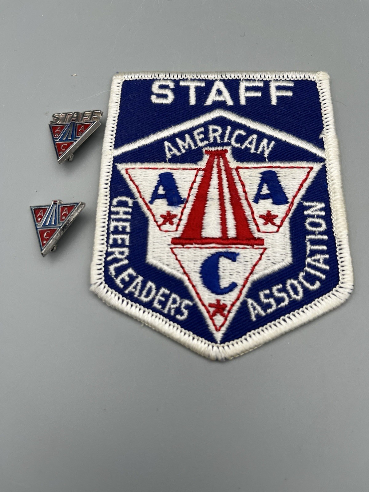 Vintage 1970s American Cheerleaders Association ACA Staff Patch and Pins