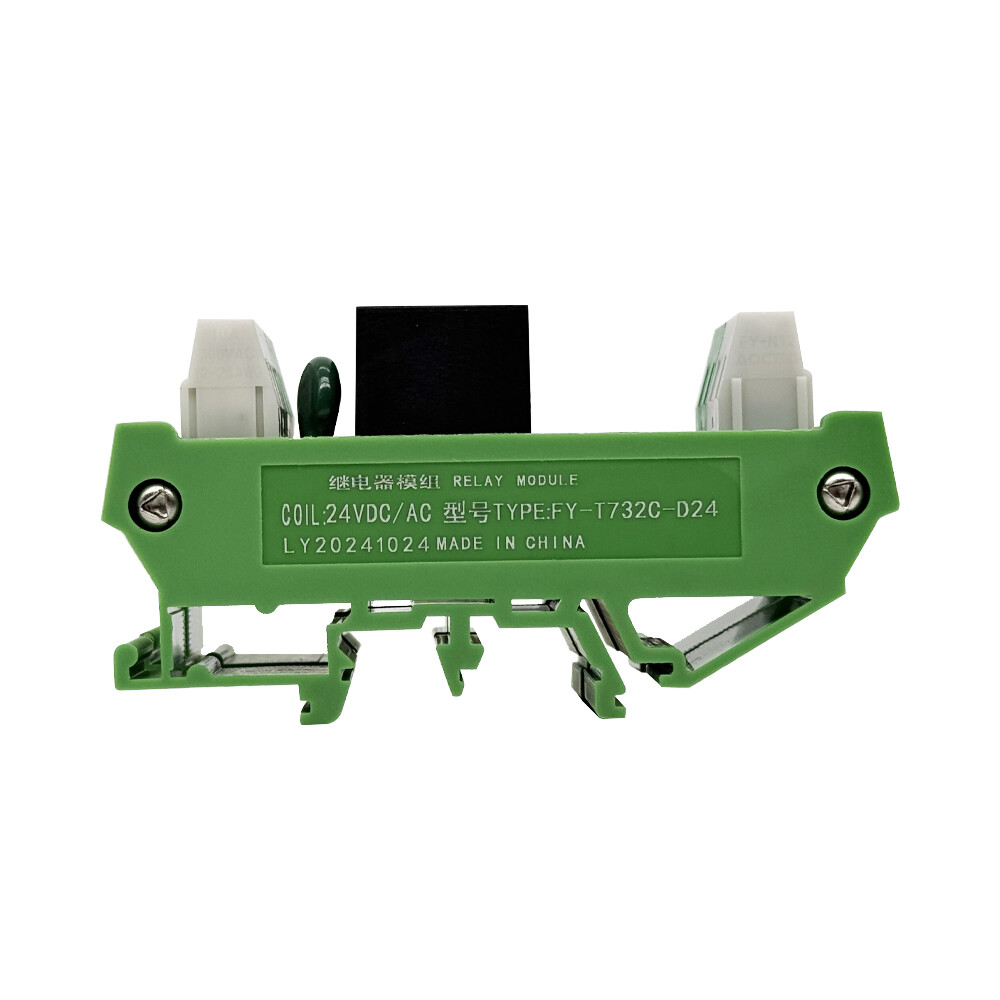 2 Channel Relay Module 1 SPDT DIN Rail Mount 24V DCAC Interface Relay Module