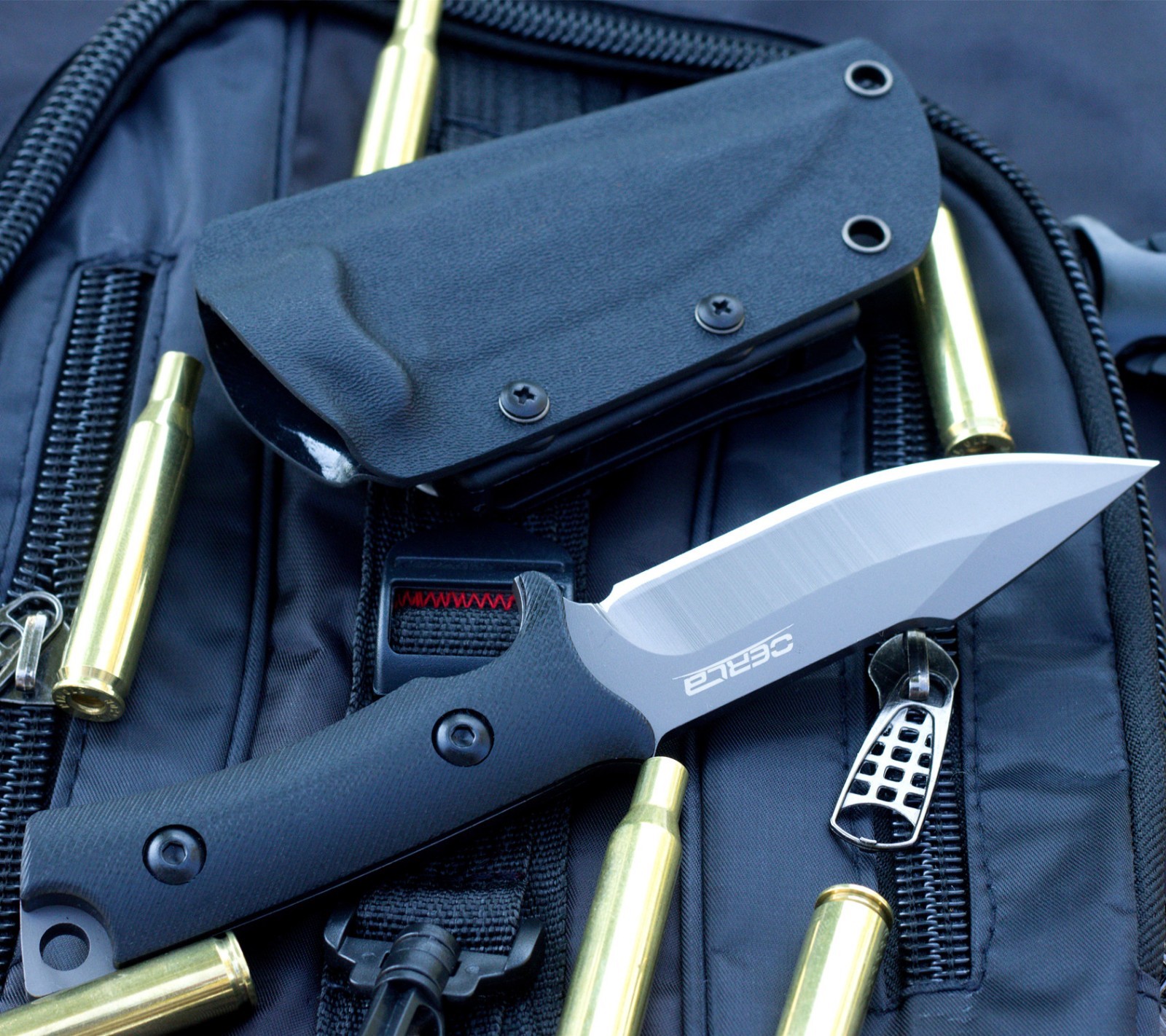 OERLA OLF-1009 Outdoor Duty Fixed Blade Knife with G10 Handle and Kydex Sheath