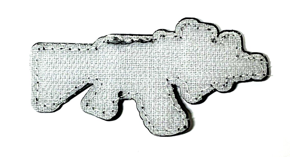 AK47 PVC Gun Patch, Tactical Assault Rifle Morale Patch, Hook & Loop