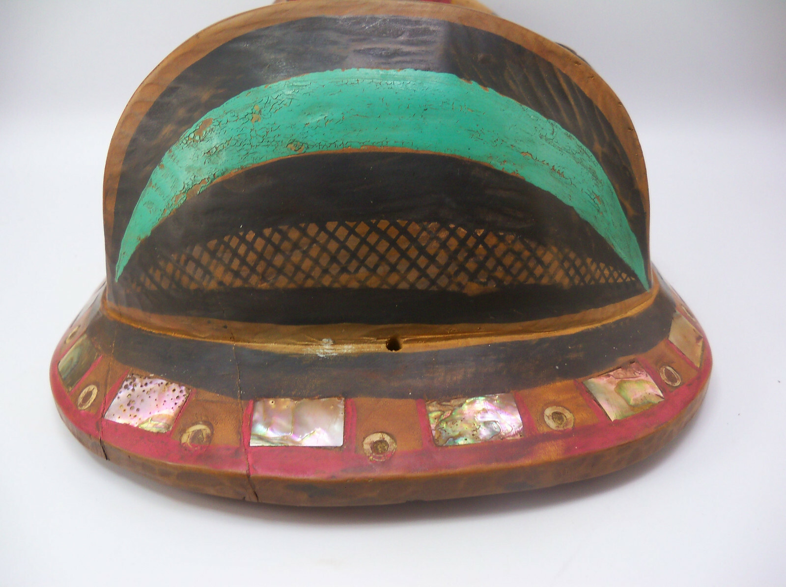 Pacific Northwest Tlingit Haida Bella Coola Native American Abalone Mask