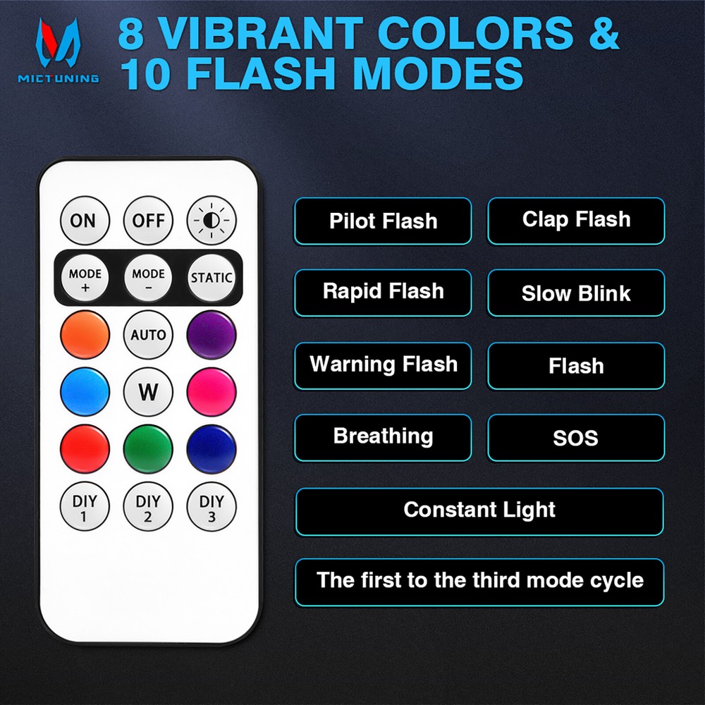 12Pod Wireless RGB LED Strobe Light Flash Lights Set Rechargeable Remote Control