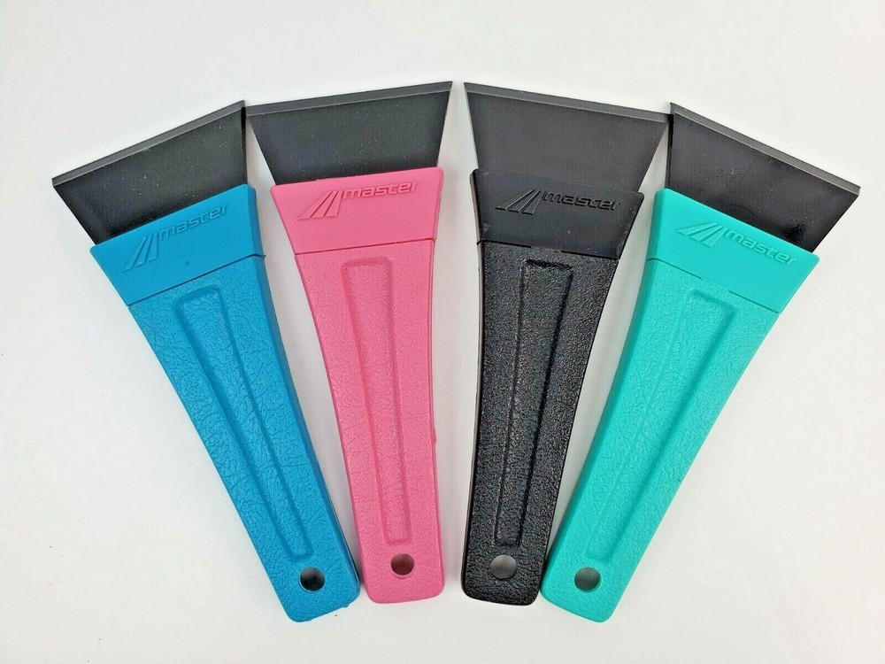 Masters 10" Ice Scraper Pink 3" blade USA Made - Fixed Blade