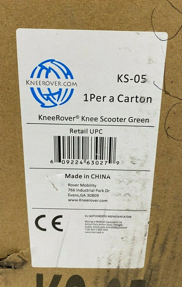 Knee Rover Steerable Knee Scooter - Green, Unopened - NEW