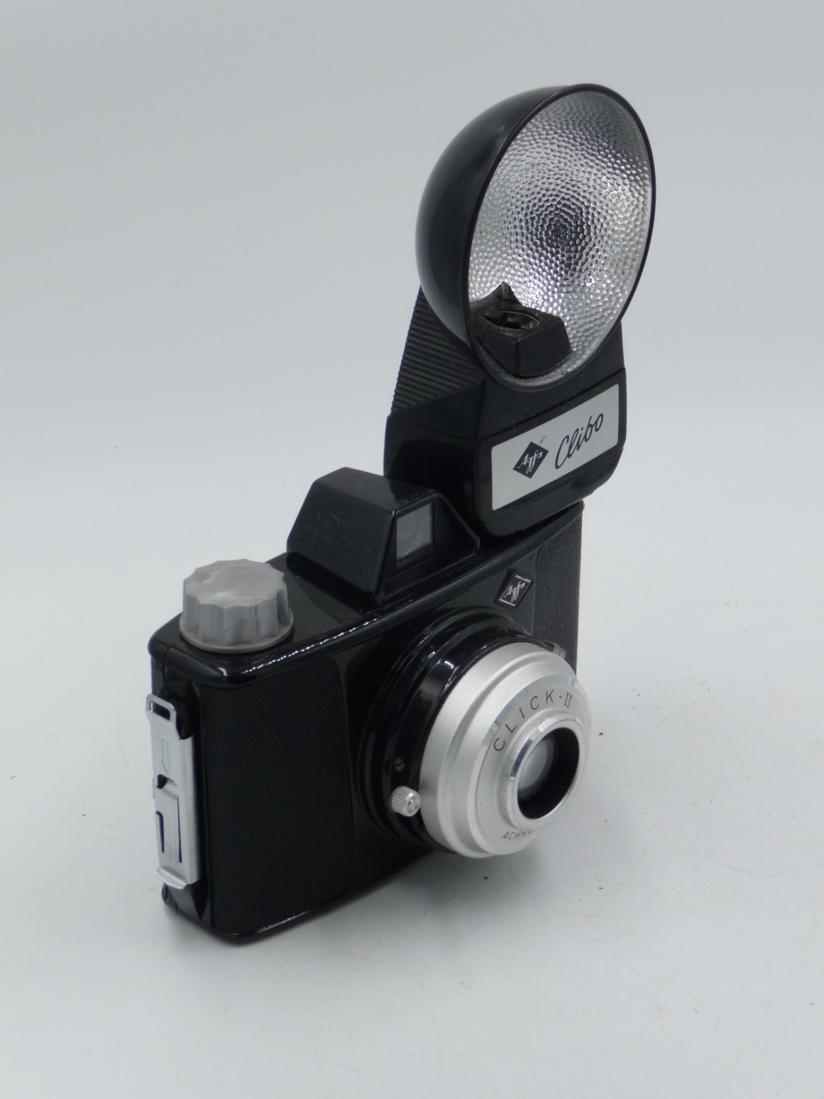 Agfa Click II with Clibo flash and cases