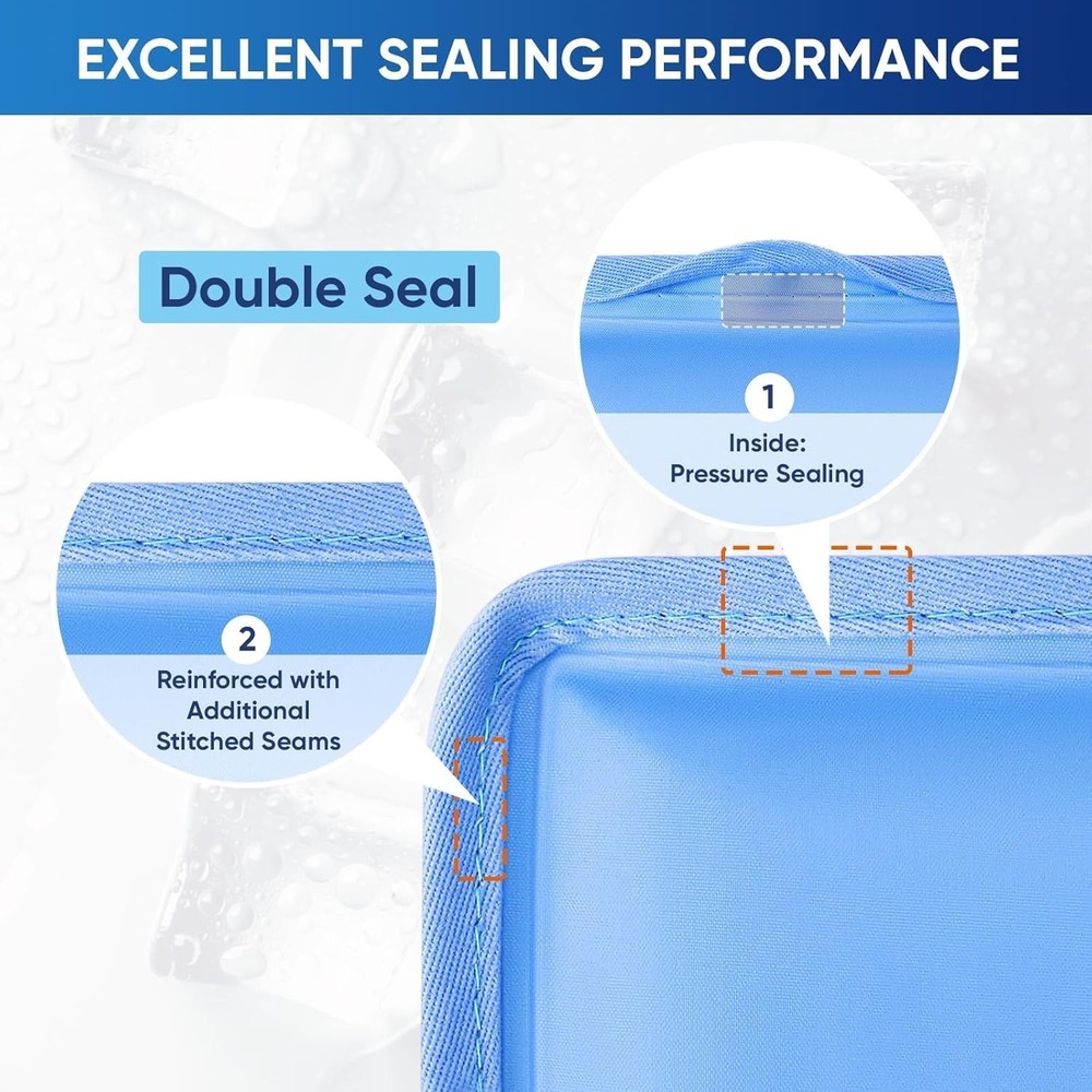 Extra Large Gel Flexible Back Ice for Injuries Reusable Multi Sizes Cold Pack