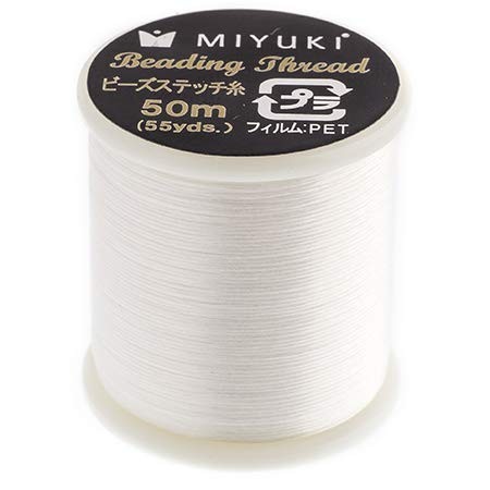 Miyuki Nylon Beading Thread B Eggshell (50m) - Used for DIY 50m,