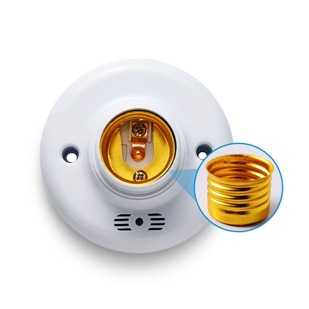 E27 Sensor Base Lamp Holder Light Bulb Switch Adapter Night Thread Voice Control