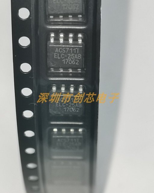 5Pcs ACS711ELCTR-25AB-T SOIC-8 A current sensor 3.3 V #96-9