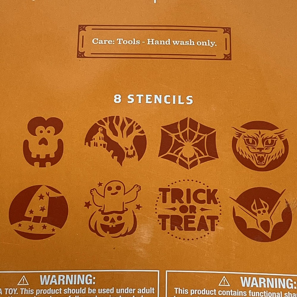 4-Tools & 8 Patterns Halloween Pumpkin Carving Kit - Hyde & EEK! Boutique™ - NEW