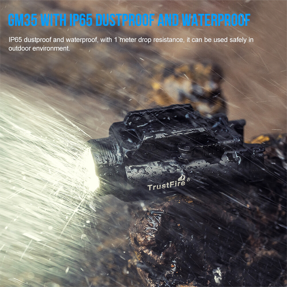 Trustfire 1350LM Tactical LED Pistol Light （Strobe Function）Weapon Flashlight R