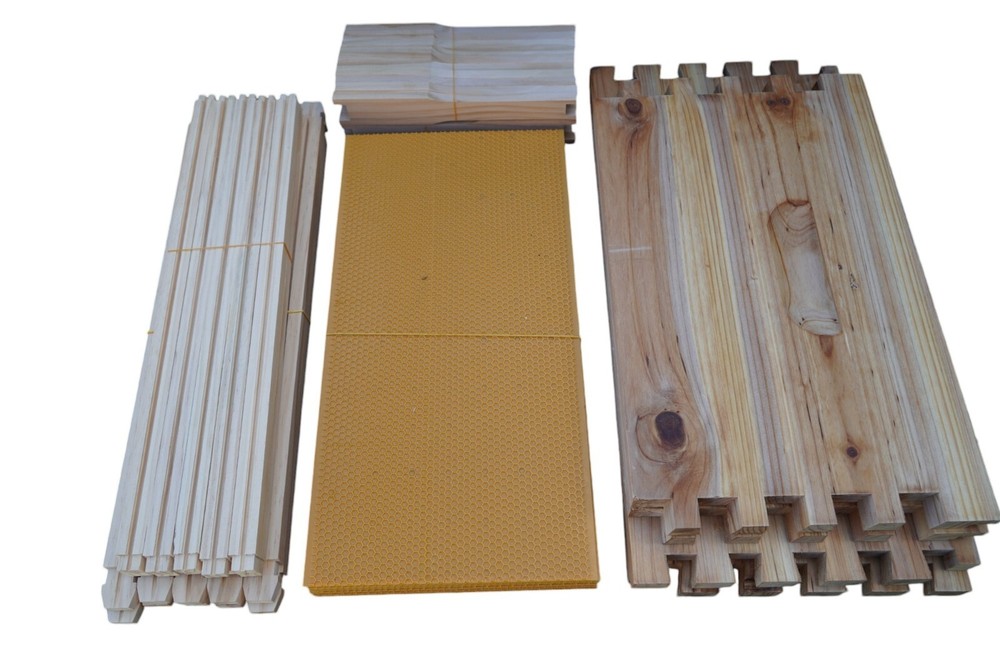Bee Hive Langstroth Deep Beehive Kit, 10 Frames +10 foundation +  1 deep box