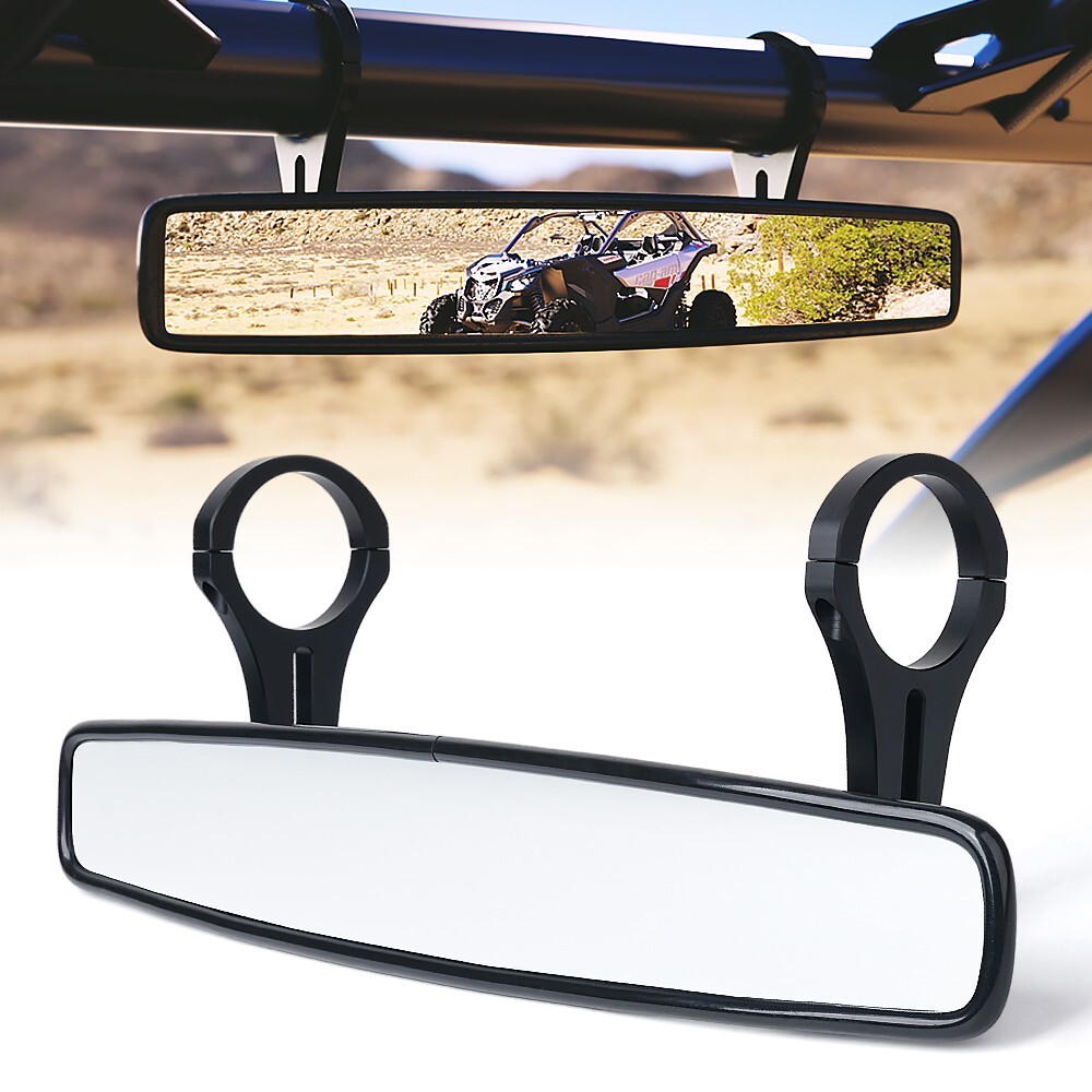 RZR UTV Rear View Center Mirror w/ 1.75" Bar for Polaris RZR 800 900 S/XP 1000