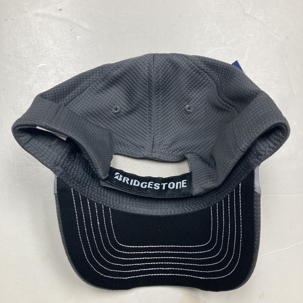 Bridgestone Performance Mesh Golf Hat Authentic Bridgestone Golf Gray Strap Back