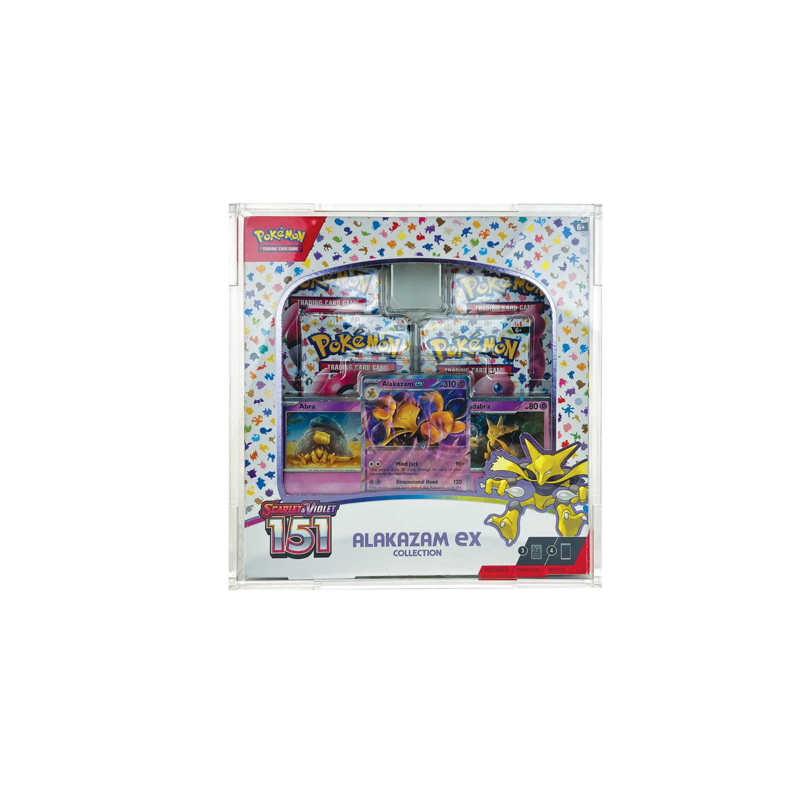 Acrylic Display Case for Pokemon 151 Alakazam EX Collection