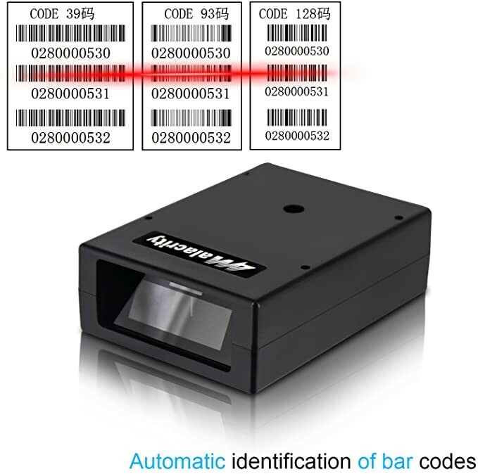 Alacrity Embedded Mini Laser Barcode Scanner,1D Barcode Reader，Easy to Embedd...