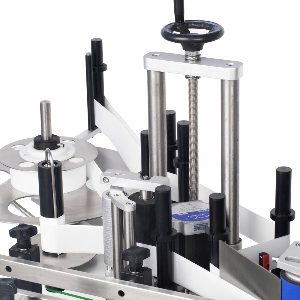 110V Tabletop Automatic Round Bottle Labeling Sticker Machine Self Adhesive Can