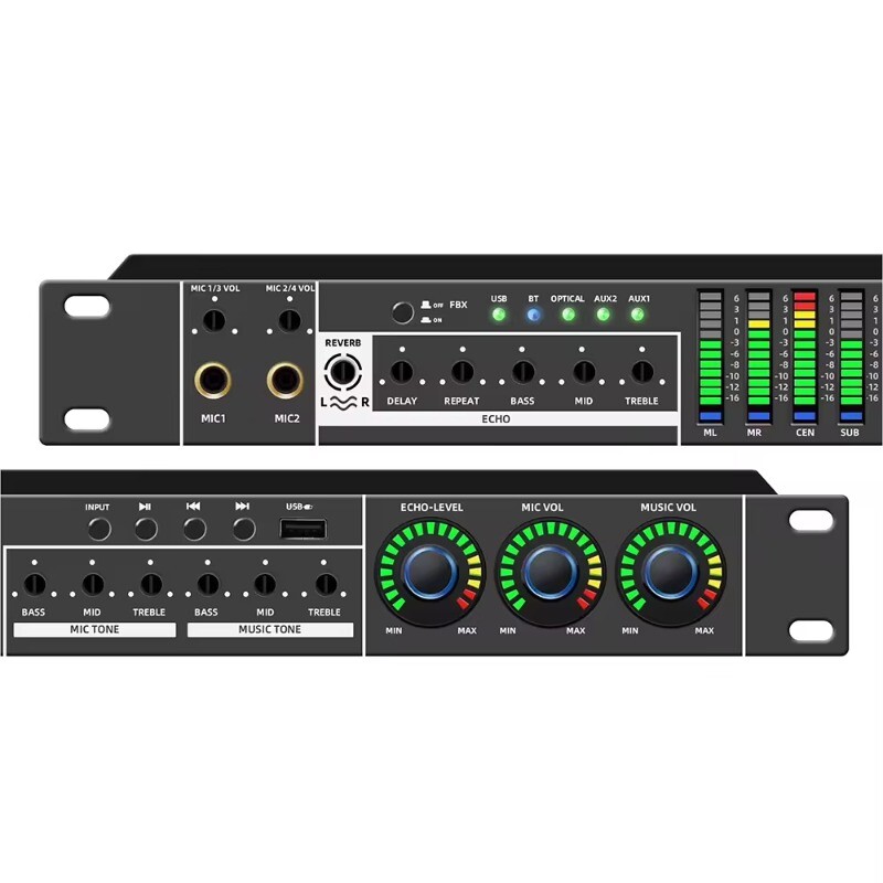 Professional UB12 Performance Audio Processor Digital Preamp Effect Dj Equipment