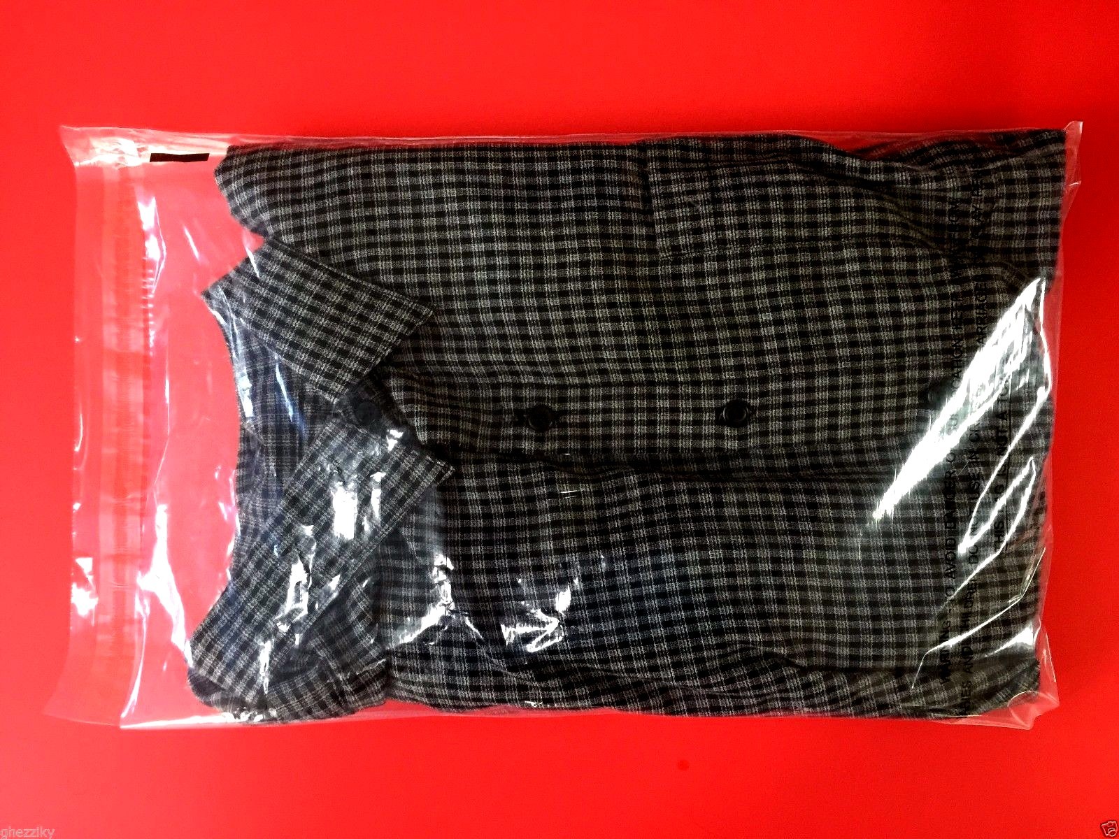 11 x 16" Clear Poly Dress Shirt Self Adhesive Seal Plastic Bags 2" Flap With S/W