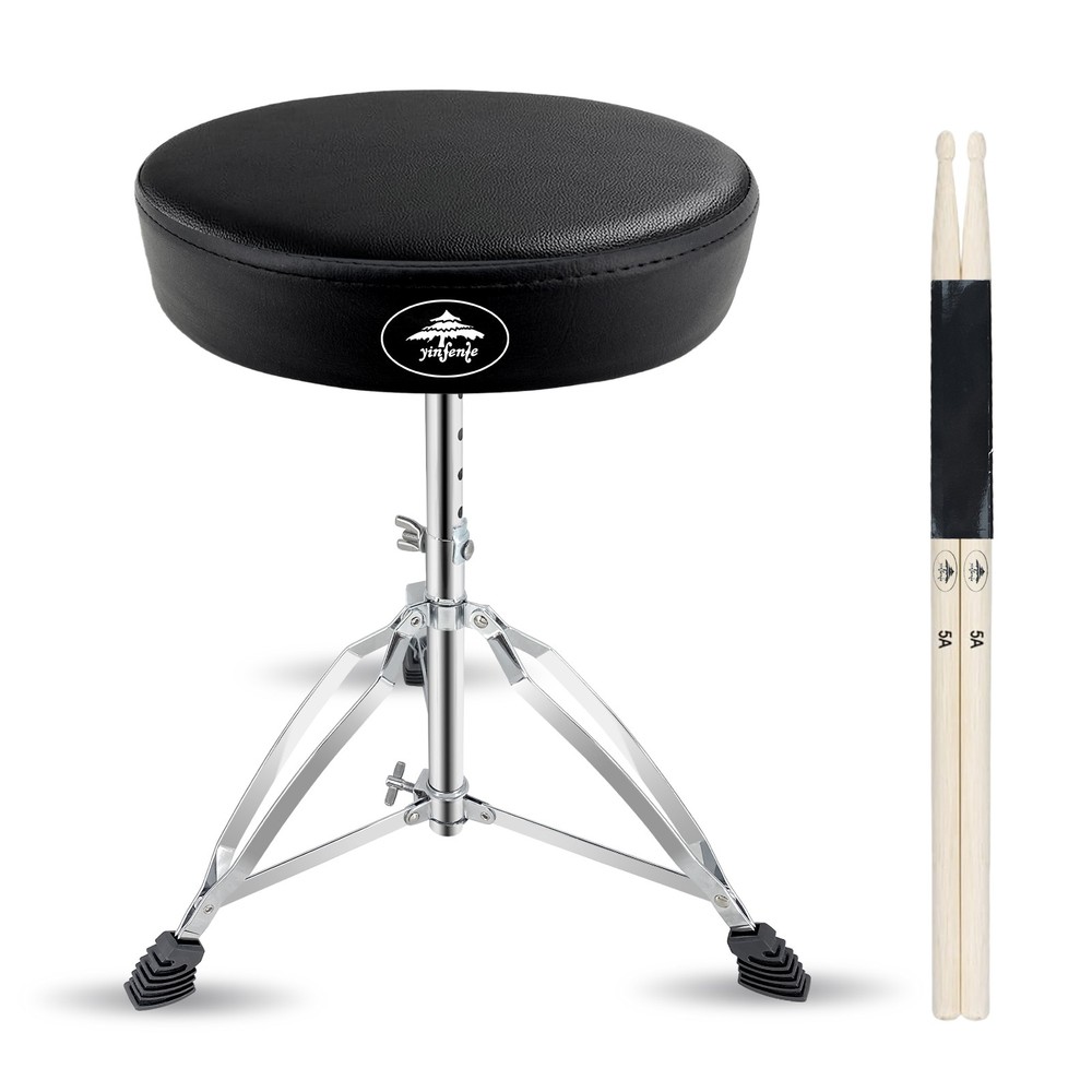 Saddle Drum Throne – Adjustable Height Drum Stool for Adults & Beginner Drummers