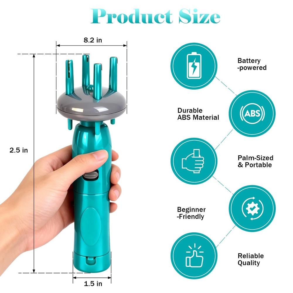 Portable Cord Maker & Fringe Twister Tool | Handheld Device to Quickly Create...