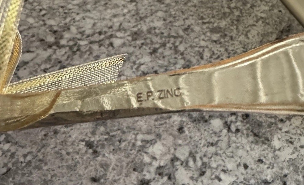 E P Zink Floral Cake Server