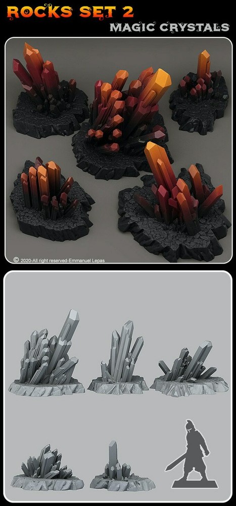 Magic Crystals Legion Terrain Scenery Tabletop Miniatures 28mm