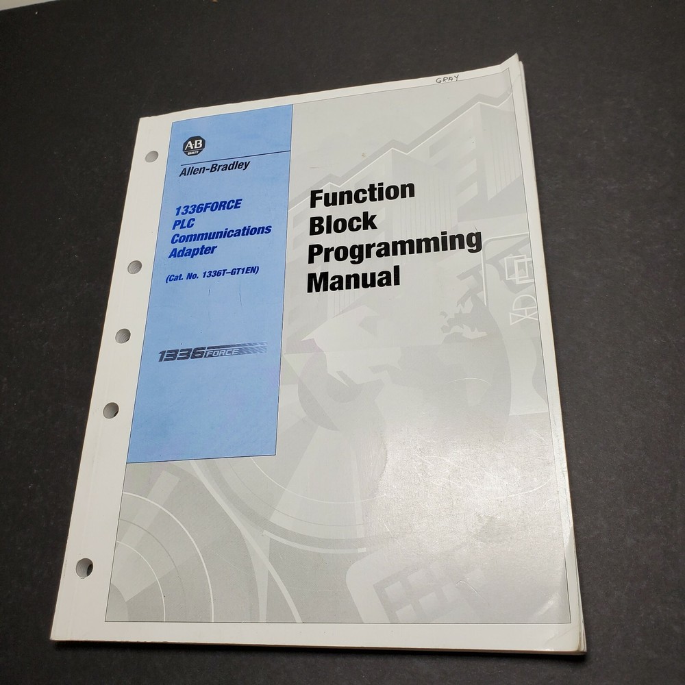 Allen-Bradley 1336 Force PLC Communication Adapter Function Block Program Manual